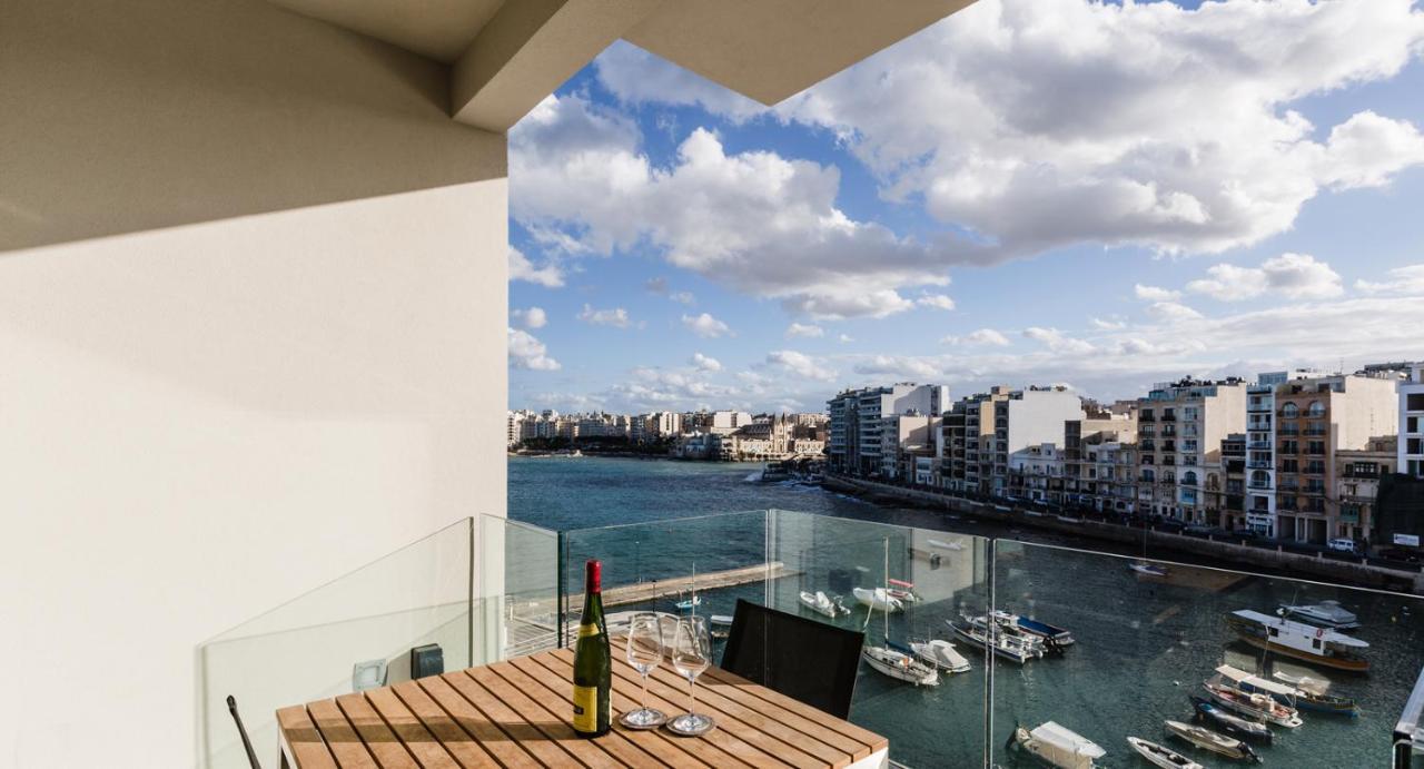 Splendid Seaside Retreat On Spinola Bay Apartman San Ġiljan Kültér fotó