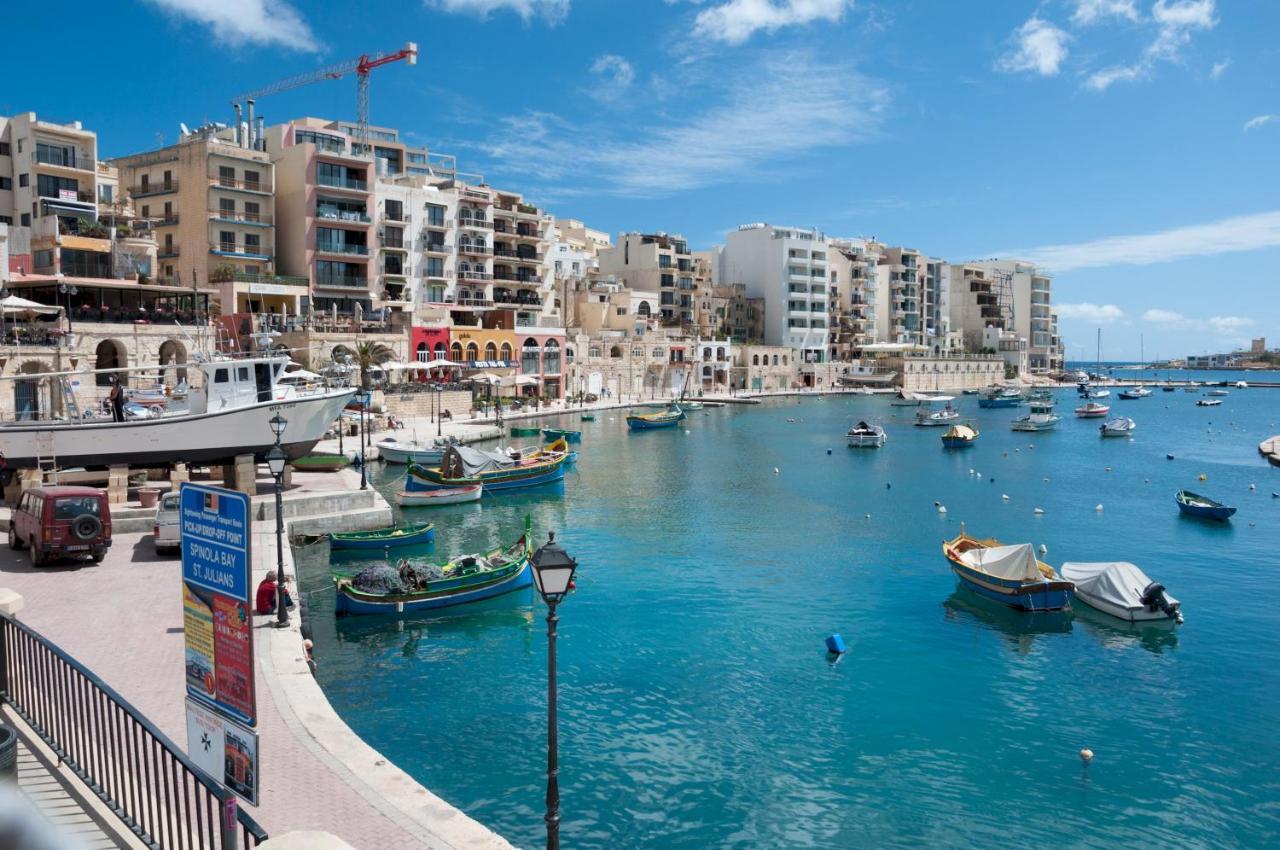 Splendid Seaside Retreat On Spinola Bay Apartman San Ġiljan Kültér fotó